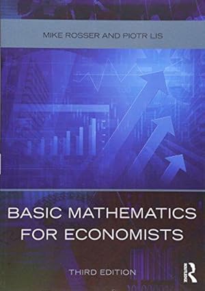 Bild des Verkufers fr Basic Mathematics for Economists zum Verkauf von WeBuyBooks