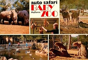 Image du vendeur pour Postkarte Carte Postale 73939179 Zoo Gardin Zoologique-- Auto Safari Ruhe Mallorca Baby Zoo mis en vente par Versandhandel Boeger