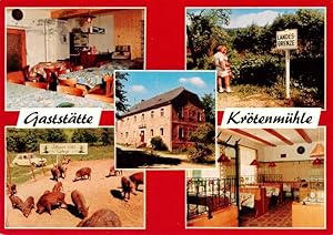 Bild des Verkufers fr Postkarte Carte Postale 73940559 Bad Steben Gaststaette Kroetenmuehle Schwarzwild Landesgrenze zum Verkauf von Versandhandel Boeger