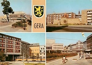 Postkarte Carte Postale 73938602 Gera Thueringen Haus der Kultur Historische Stadtmauer Strassenb...