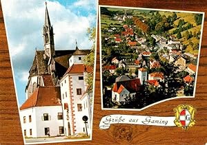 Postkarte Carte Postale 73941635 Gaming Niederoesterreich AT Kirche Fliegeraufnahme