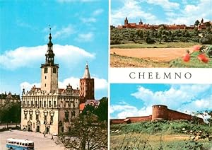 Postkarte Carte Postale 73942620 Chelmno Kulm Culm PL Renesansowy ratusz z lat Widok ogolny Mury ...