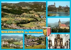Postkarte Carte Postale 73946030 Waldhausen Strudengau Oberoesterreich AT Panorama Schlossberg Ba...