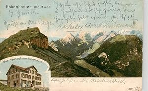 Postkarte Carte Postale 13943755 Hohenkasten Hoher Kasten 1799m IR Panorama Gasthaus auf dem Hohe...