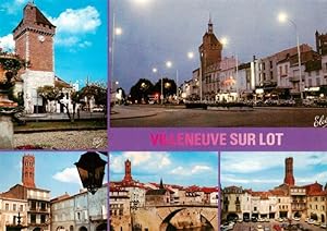 Postkarte Carte Postale 13946915 Villeneuve-sur-Lot Motive Stadtzentrum