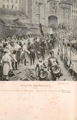 Postkarte Carte Postale 13938922 Hueningen Huningue 68 Haut-Rhin General Barbanegre Sortie de la ...