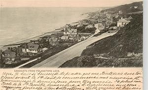 Postkarte Carte Postale 73939772 Sandgate Folkestone UK View from Folkestone Leas