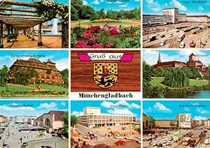 Bild des Verkufers fr Postkarte Carte Postale 73943249 Moenchengladbach Bismarckplatz Bunter Garten Haus Westland Kaiser-Fried zum Verkauf von Versandhandel Boeger