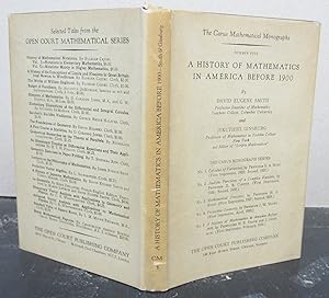 A History of Mathematics in America Before 1900 (The Carus Mathematical Monographs Number Five)