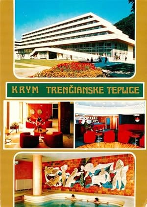 Postkarte Carte Postale 73941045 Trencianske Teplice SK Liecebny dom Krym hala Bar Termalny bazen