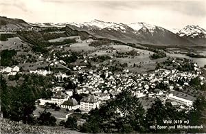 Postkarte Carte Postale 13949147 Wald ZH Panorama Blick gegen Speer und Muertschenstock