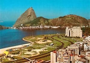 Bild des Verkufers fr Postkarte Carte Postale 73945298 Rio de Janeiro Brazil Aereal View of the Flamengo Embarkment an the Sug zum Verkauf von Versandhandel Boeger