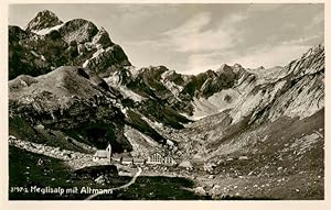 Postkarte Carte Postale 13949485 Meglisalp 1520m Altmann AR Panorama Blick gegen Altmann Appenzel...