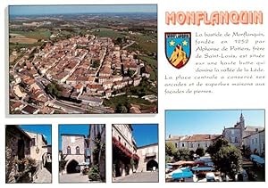 Postkarte Carte Postale 13946462 Monflanquin 47 La bastide de Monflanquin La place centrale a con...