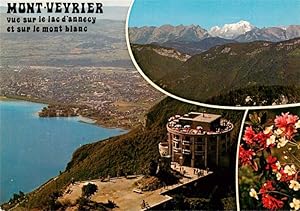 Postkarte Carte Postale 13946365 Annecy 74 Haute-Savoie Mont Veyrier vue sur le lac dannecy et s...