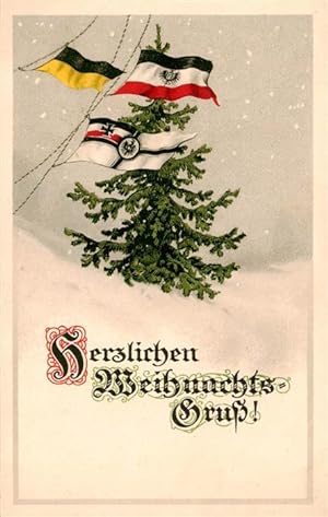 Postkarte Carte Postale 73947235 Fahnen Weihnachtsgruss