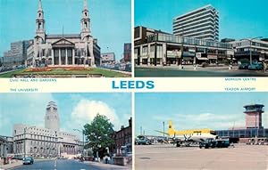 Postkarte Carte Postale 73948734 Leeds West Yorkshire UK Civic Hall and Gardens The University Me...