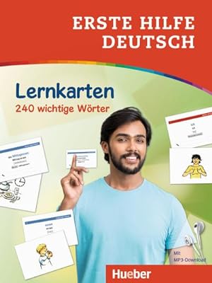 Bild des Verkufers fr Erste Hilfe Deutsch - Lernkarten : 240 wichtige Wrter / Lernkarten mit kostenlosem MP3 Download zum Verkauf von AHA-BUCH GmbH