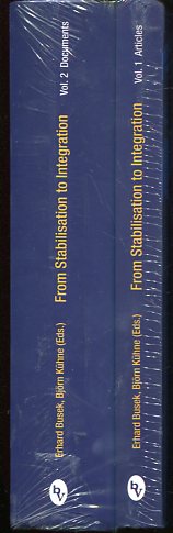 Seller image for From stabilisation to integration - the stability pact for South Eastern Europe - 2 Volumes. Vol. 1. Articles, Vol. 2. Document. for sale by Antiquariat Buchseite