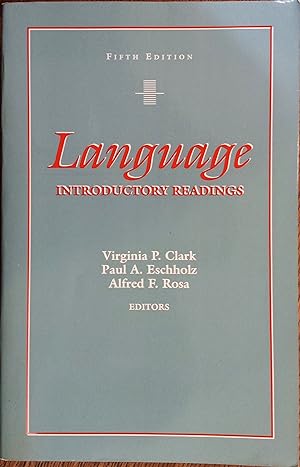 Seller image for Language: Introductory Readings (Fifth Edition) for sale by The Book House, Inc.  - St. Louis