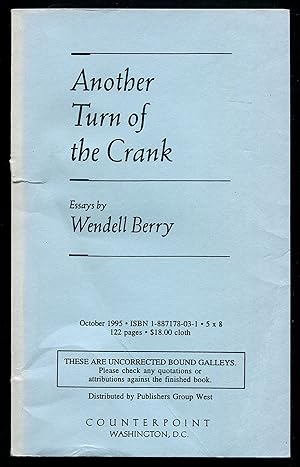 Seller image for Another Turn of the Crank: Essays for sale by Between the Covers-Rare Books, Inc. ABAA