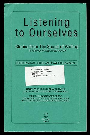 Bild des Verkufers fr Listening to Ourselves: More Stories from "The Sound of Writing" zum Verkauf von Between the Covers-Rare Books, Inc. ABAA