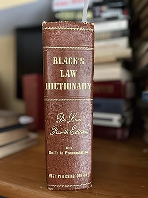 Seller image for Black's Law Dictionary Definitions of. American and English Jurisprudence, Ancient and Modern Revised Fourth Edition for sale by GoldBookShelf