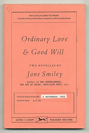 Seller image for Ordinary Love and Good Will: Two Novellas for sale by Between the Covers-Rare Books, Inc. ABAA