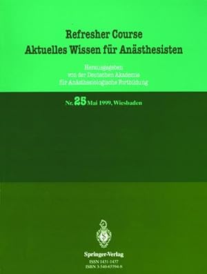 Imagen del vendedor de Aktuelles Wissen fr Ansthesisten a la venta por BuchWeltWeit Ludwig Meier e.K.