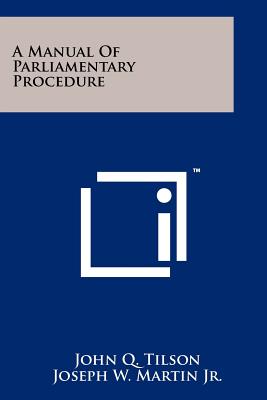 Seller image for A Manual Of Parliamentary Procedure (Paperback or Softback) for sale by BargainBookStores