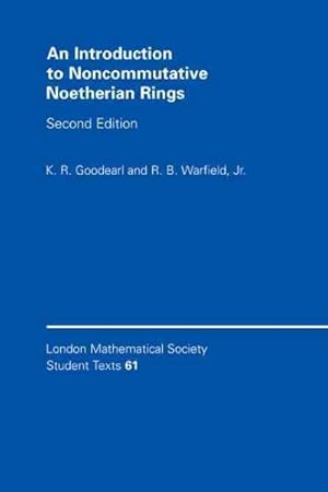 Bild des Verkufers fr Introduction to Noncommutative Noetherian Rings zum Verkauf von GreatBookPricesUK