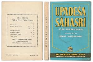 Seller image for Upadesa Sahasri of Sri Sankaracharya: A Thousand Teachings. for sale by The Bookworm