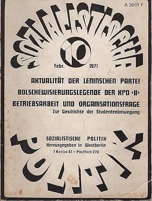 Seller image for Sozialistische Politik; 4. Jahrgang, Heft 16, Februar 1972 : Theorie der berakkumulation-Entwertung . for sale by Schrmann und Kiewning GbR