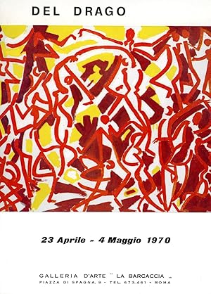 Image du vendeur pour Del Drago. Galleria d'Arte La Barcaccia 1970 mis en vente par Studio Bibliografico Marini