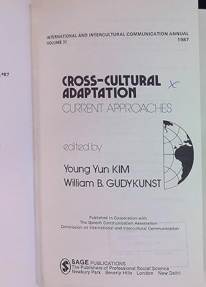 Seller image for Cross-cultural Adaptation: Current Approaches International and Intercultural Communication Annual, Band 11 for sale by books4less (Versandantiquariat Petra Gros GmbH & Co. KG)