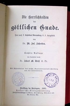 Bild des Verkufers fr Die Herrlichkeiten der gttlichen Gnade. Ascetische Bibliothek. zum Verkauf von books4less (Versandantiquariat Petra Gros GmbH & Co. KG)