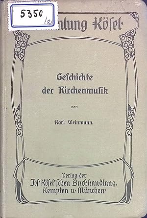 Bild des Verkufers fr Geschichte der Kirchenmusik Sammlung Ksel, Bd.6 zum Verkauf von books4less (Versandantiquariat Petra Gros GmbH & Co. KG)