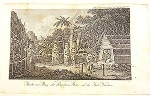 Bild des Verkufers fr Ansicht eines Moray oder Begrbniss Platzes auf der Insel Nukahiwa (Nuku Hiva)". Aus: Reise um die Welt in den Jahren 1803, 1804, 1805 und 1806 auf Befehl Seiner Kaiserl. Majestt Alexanders des Ersten auf den Schiffen Nadeshda und Newa. zum Verkauf von Versandantiquariat Christine Laist