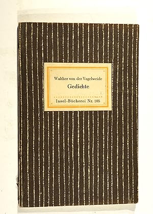 Bild des Verkufers fr Der ausgewhlten Gedichte Erster Teil. Insel-Bcherei (IB) 400. Umschlag IB 105. zum Verkauf von Versandantiquariat Christine Laist