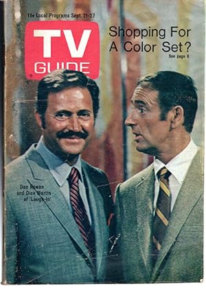 Imagen del vendedor de TV Guide: Volume 16, No. 38: September 21, 1968 a la venta por Dorley House Books, Inc.