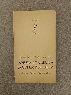 Immagine del venditore per POESIA ITALIANA CONTEMPORANEA venduto da FELISBERTA LIBROS