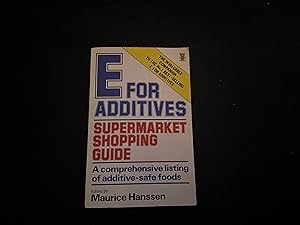Image du vendeur pour E for additives mis en vente par Power Peters Antiquities