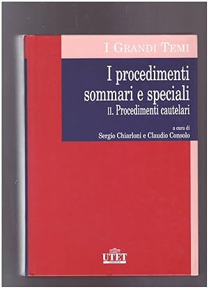 Imagen del vendedor de I procedimenti sommari e speciali Procedimenti cautelari Vol. II a la venta por librisaggi