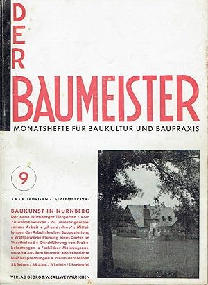 Bild des Verkufers fr Der Baumeister Monatshefte fr Baukultur und Baupraxis zum Verkauf von Versandantiquariat Funke