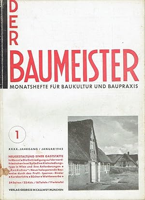 Bild des Verkufers fr Der Baumeister Monatshefte fr Baukultur und Baupraxis zum Verkauf von Versandantiquariat Funke