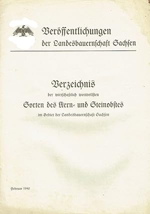 Verzeichnis der wirtschaftlich wertvollsten Sorten des Kern- und Steinobstes im Gebiet der Landes...