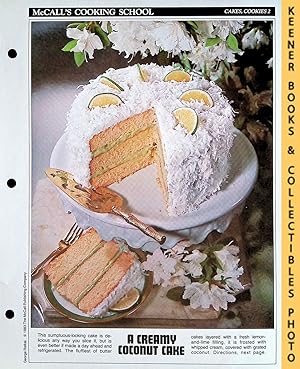 McCall's Cooking School Recipe Card: Cakes, Cookies 2 - Coconut-Cream Cake With Lemon-And-Lime Fi...