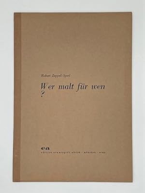 Image du vendeur pour Wer malt fr wen? (= &cetera 11. Herausgegeben von Johannes Twaroch). mis en vente par Versandantiquariat Wolfgang Friebes