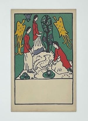 [Froehliches Osterfest"]. (= Wiener Werkstätte Postkarte, Nr. 147).