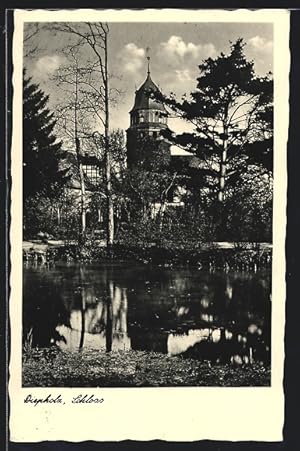 Bild des Verkufers fr Ansichtskarte Diepholz, Schloss, vom Wasser gesehen zum Verkauf von Bartko-Reher